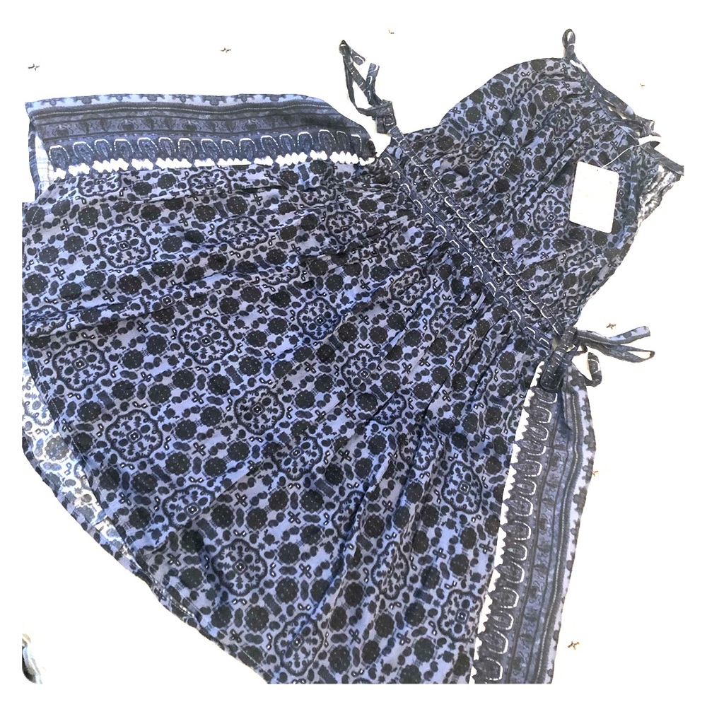 Free People Blue Skater Dress